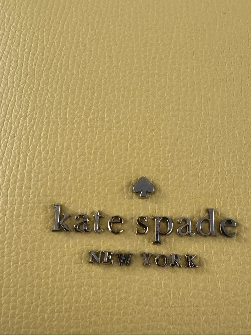 kate spade Yellow Pebbled Leather Shoulder Bag